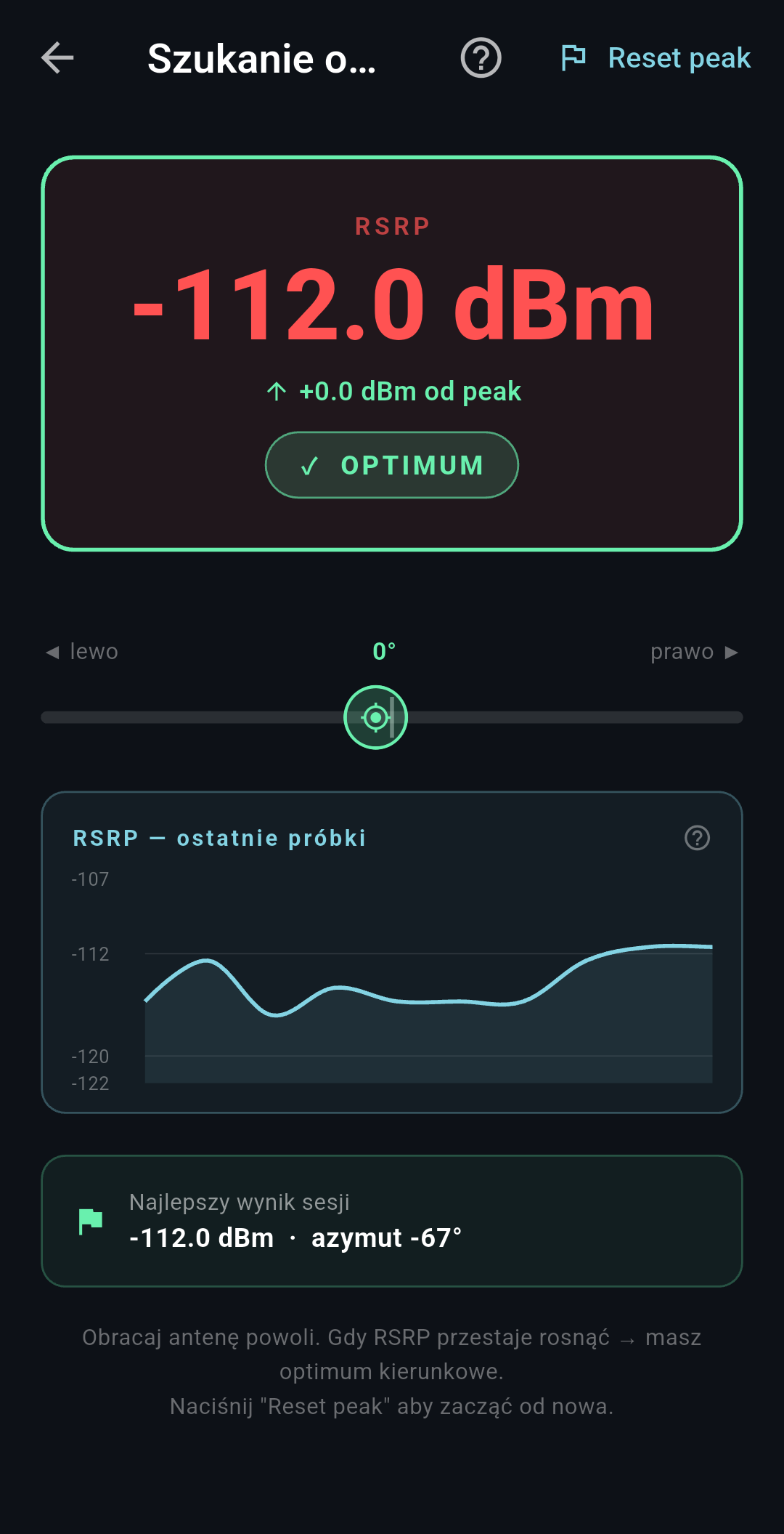 Analiza Carrier Aggregation LTE w aplikacji WaveHunter
